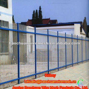 Rot proof zinc steel double beam type wrought iron fence